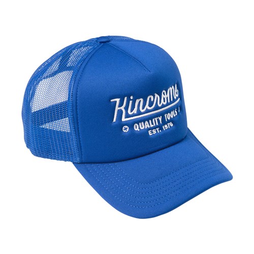 BLUE SCRIPT CAP