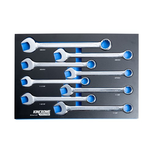 EVOLUTION 8 Piece Jumbo Combination Spanners EVA Tray