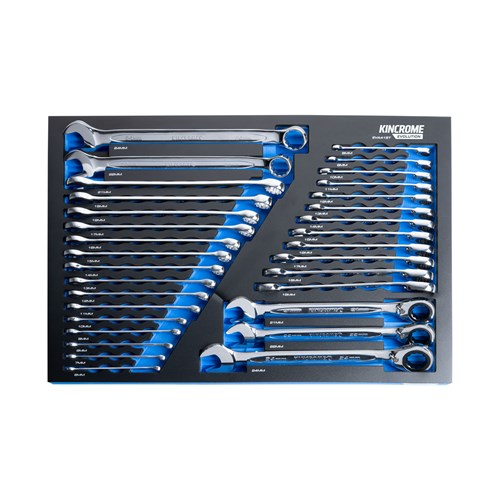 EVOLUTION 32 Piece Gear & Combination Spanners EVA Tray 