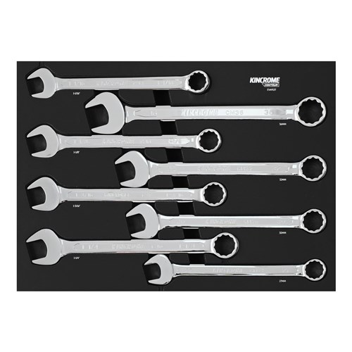 CONTOUR® 8 Piece Jumbo Combination Spanners EVA Tray