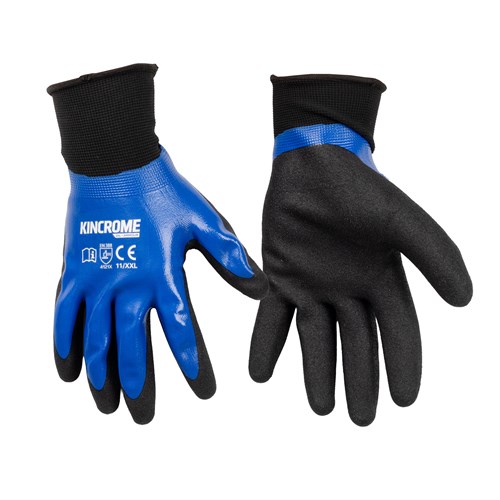 Sandy Nitrile Dipped Gloves - X-Large