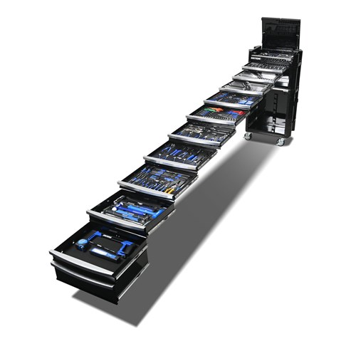 CONTOUR® Workshop Tool Kit 575 Piece 11 Drawer (29") Black