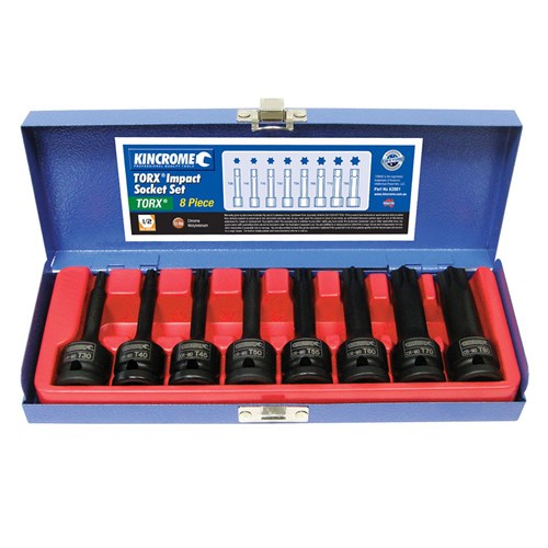 TORX Impact Socket Set 8 Piece 1/2" Drive