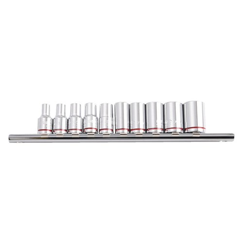 Socket Rail 10 Piece 1/4" Drive Imperial (Mirror Polish) - Imperial