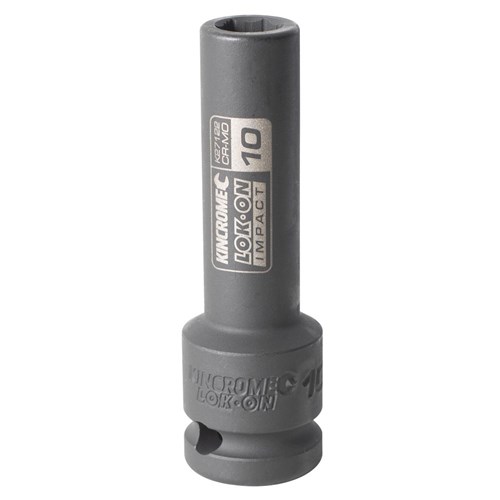 LOK-ON Deep Impact Socket 10mm 1/2" Drive