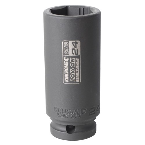 LOK-ON Deep Impact Socket 24mm 1/2" Drive