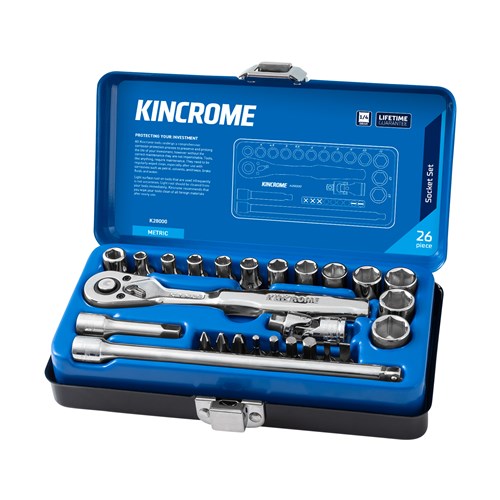 Socket Set 26 Piece 1/4" Drive - Metric