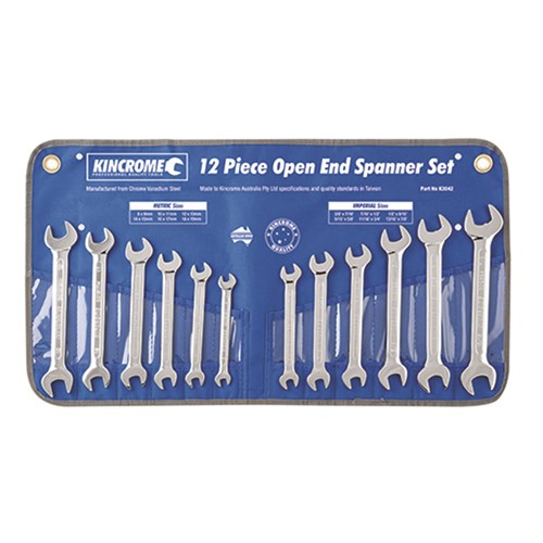 Open End Spanner Set 12 Piece