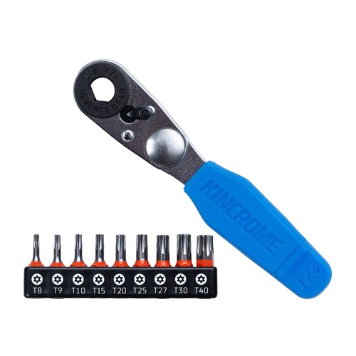 Mini Ratchet Tamperproof TORX Bit Set 10 Piece 