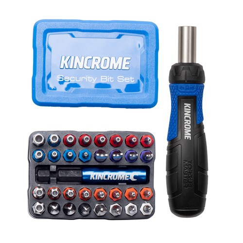Mini Ratcheting Screwdriver and Security Bit Set 34 Piece