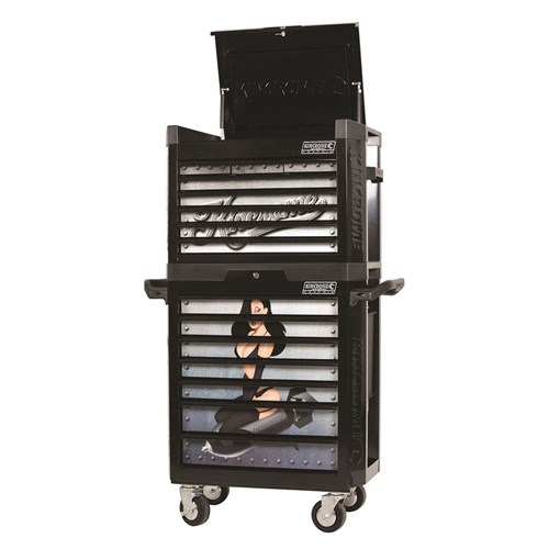 GRAPHIX Bombshell Tool Box & Trolley Combo 15 Drawer