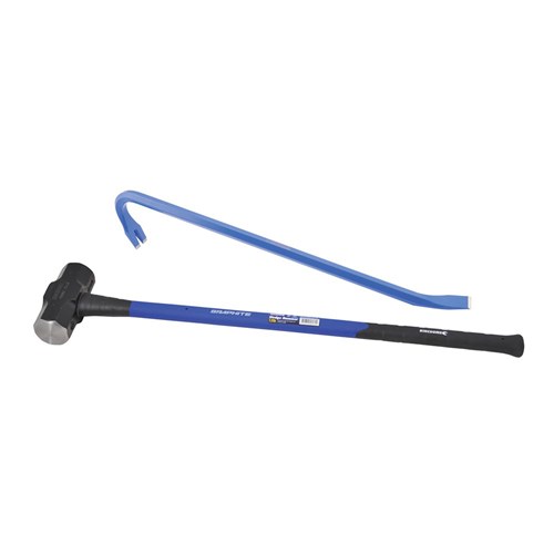 GRAPHITE Sledge Hammer 5.4kg/12LB + Wrecking Bar 900mm (36") Combo