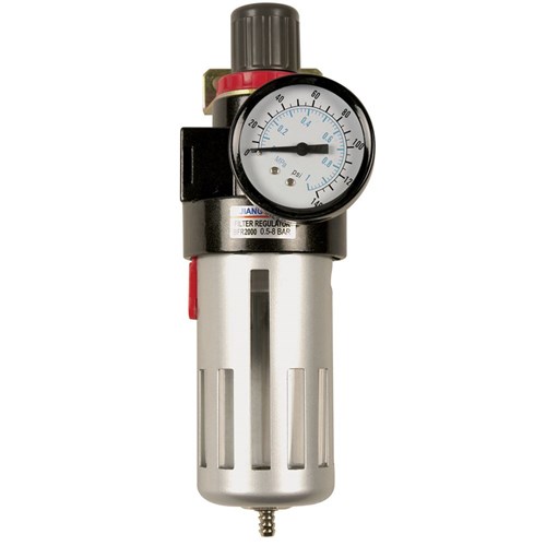 1/4" Filter / Regulator With Gauge 