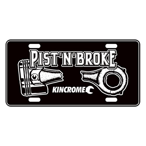 RETRO Sign Pistnbroke Number Plate